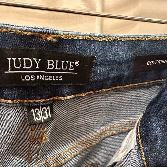 Judy Blue Women's Boyfriend Jeans - Dark Blue - Picture 2 of 4